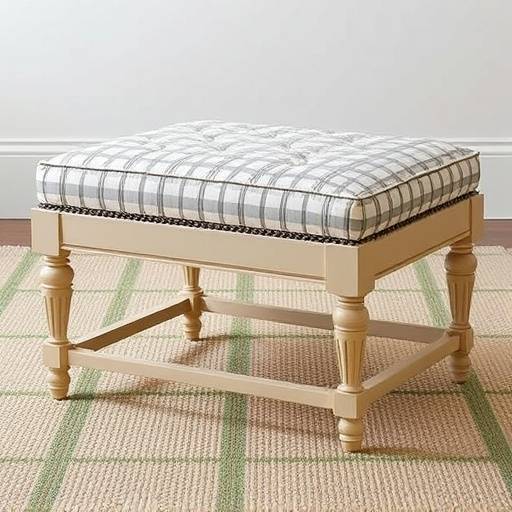 Image of the 'French Quarter Ottoman', a highly rated ottoman.