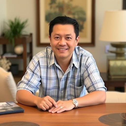 Portrait of David Lee, Head Artisan at EverBloom Furnishings.