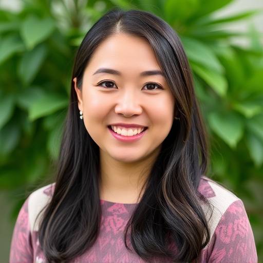 Portrait of Sarah Chen, Head of Customer Relations at EverBloom Furnishings.